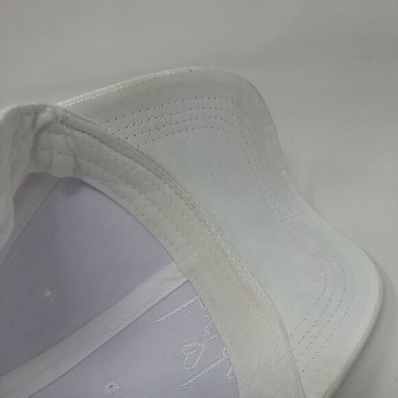 Bride Slideback Hat White One Size Adjustable Embroidered Miss to Mrs Faux Suede - Picture 7 of 9